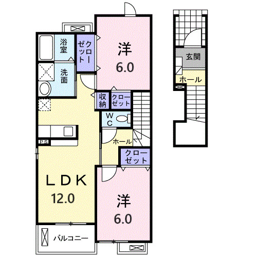 ポワールメゾンEの間取り