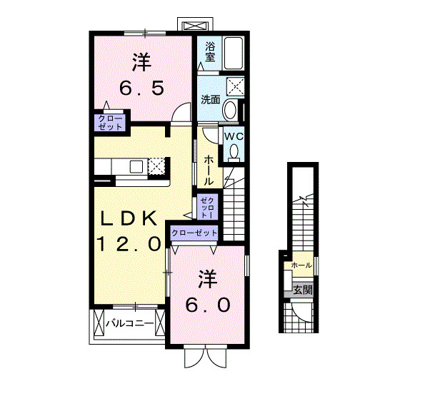 サニープロムナードⅠの間取り