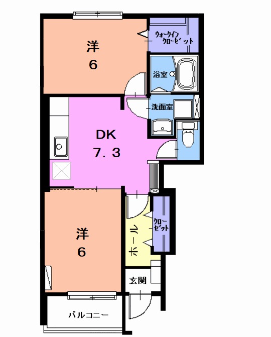 グランツBの間取り