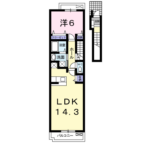 リベーラＡの間取り