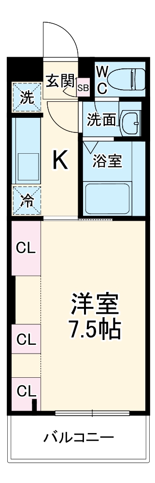 リブリ・Creciaの間取り