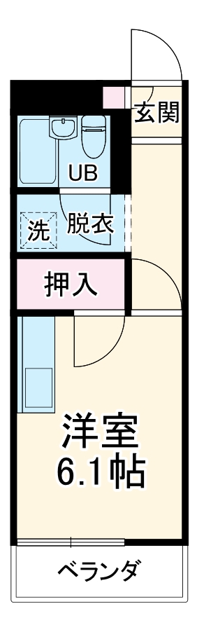 サンライズマンション 愛甲郡の間取り
