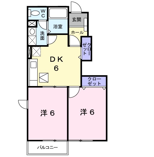 メゾン桜Ⅱの間取り
