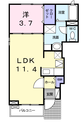 アレスト イーグルDの間取り