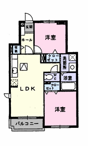 グランソレイユの間取り