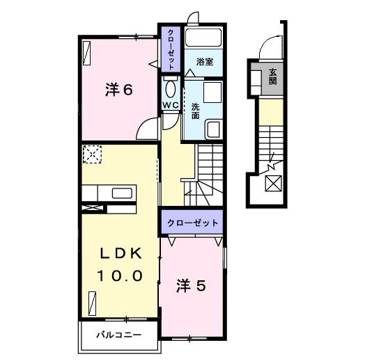 ソレイユⅡの間取り