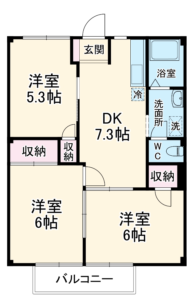 メゾングランパスの間取り