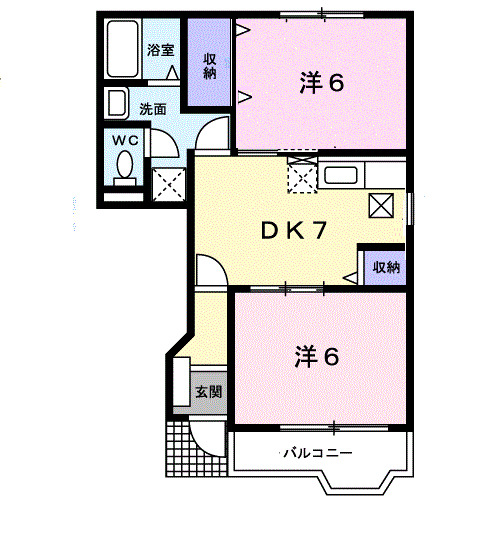 ファミールメゾンDの間取り
