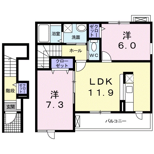 マウンテン ローレル Sの間取り