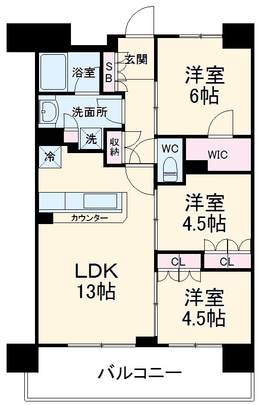 パレステージ本川越の間取り