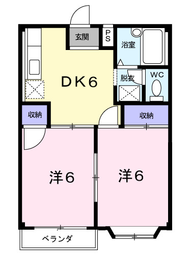 グリーンハイツ雅Bの間取り