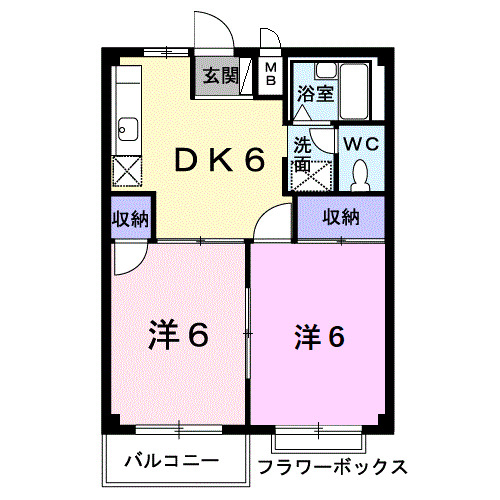 メゾン鶴見Aの間取り