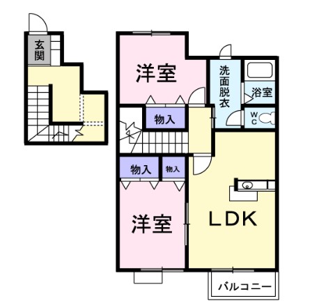 サン・ヒルズ永国Cの間取り