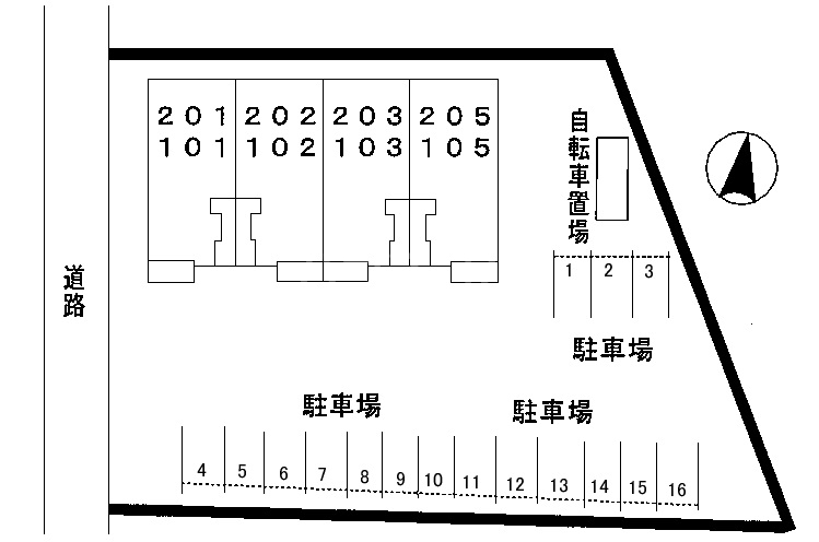 2/7 駐車場
