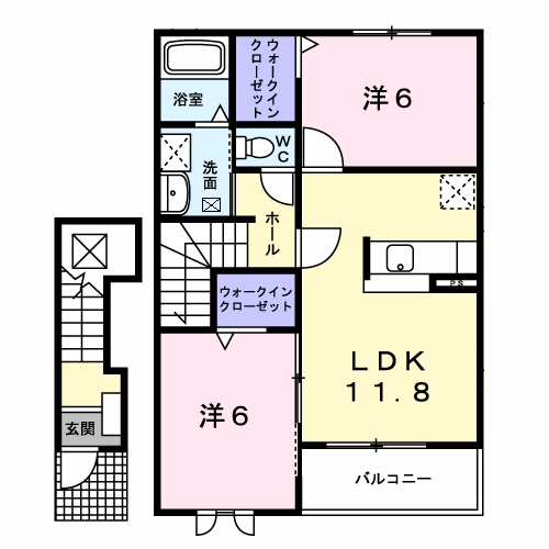 グラート B棟の間取り