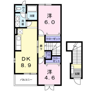 クラベールBの間取り