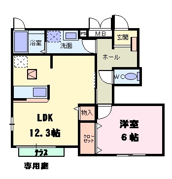 パークサイド横井の間取り
