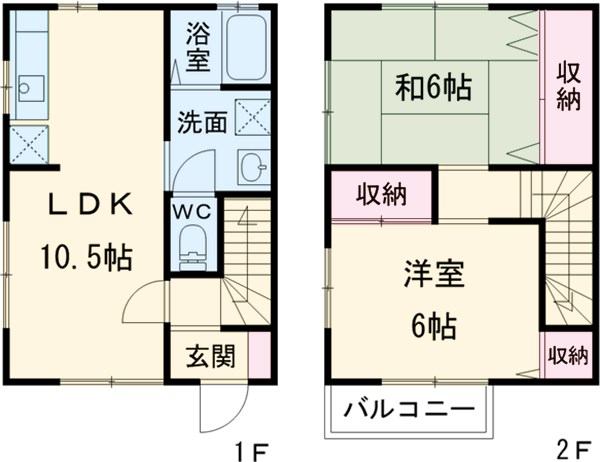 メゾネット木戸の間取り