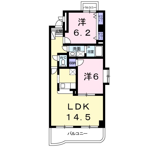 グレイスフル メゾンの間取り