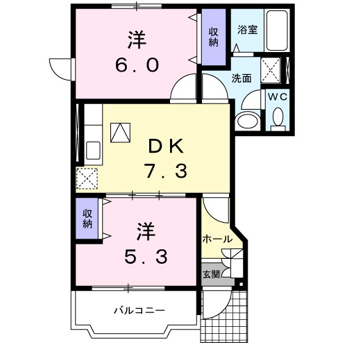 ラフィネＴⅠの間取り