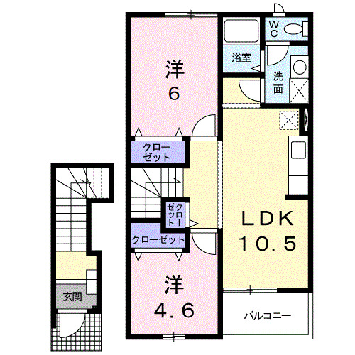 ツインズパレスⅠの間取り