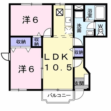 ソフィーシアAの間取り