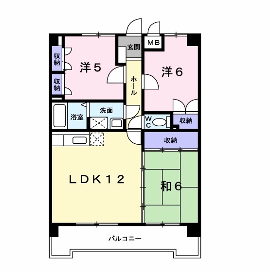 クレール空港前の間取り