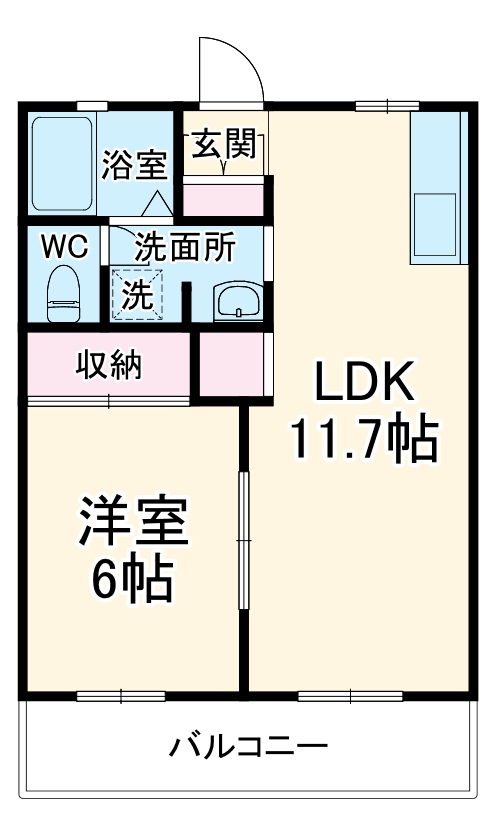 シャイニーハイツⅡの間取り