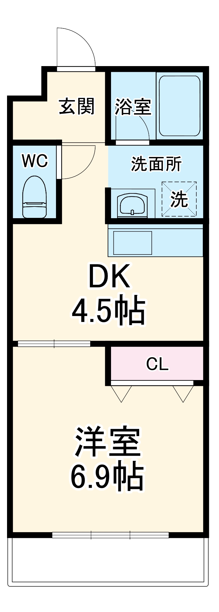 デルニエの間取り