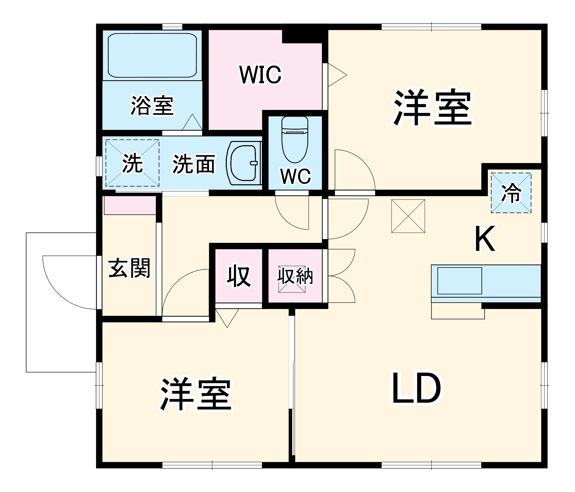 法枝町借家の間取り