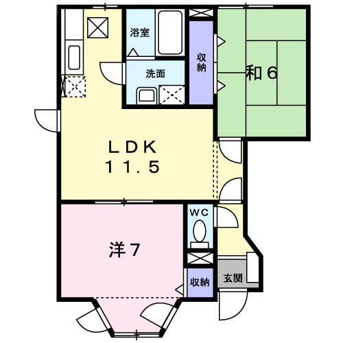 フォンテレーブAの間取り