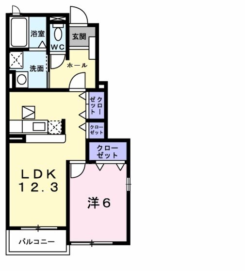 イーストブルーⅡの間取り