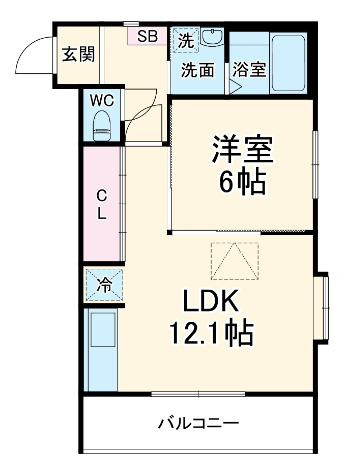 ルネス エレーヌの間取り