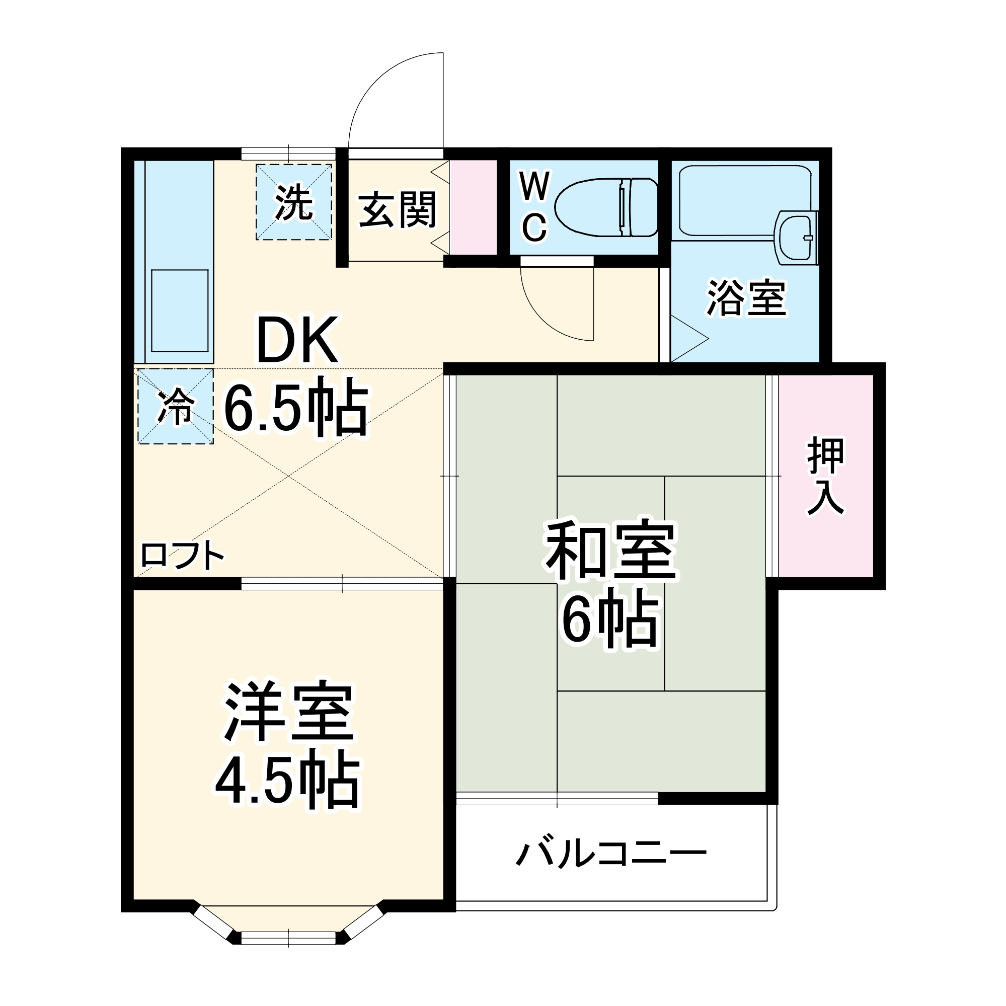 コロニアル実籾第1の間取り