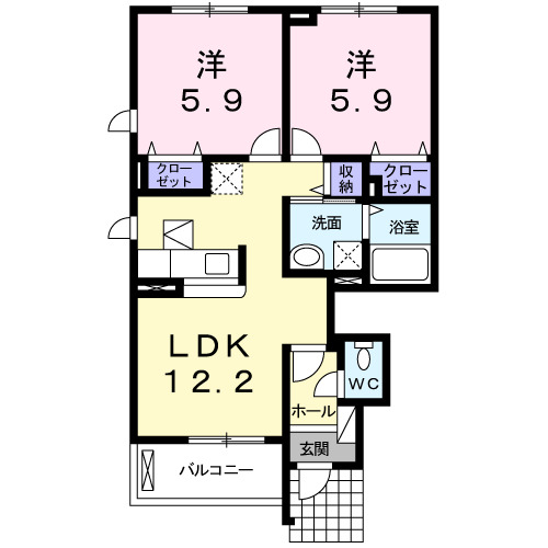 ベレーザBの間取り