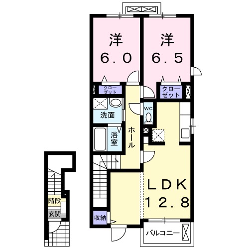 エスターテ・アリエッタⅡの間取り