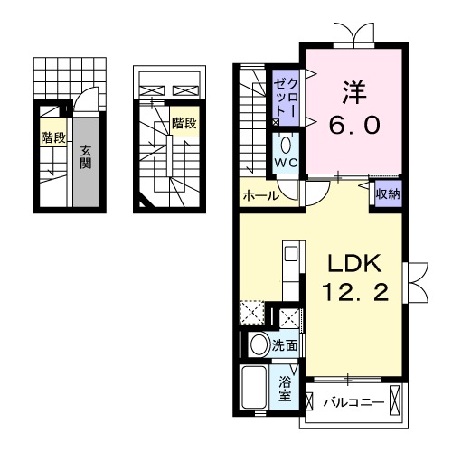ローズN.Kの間取り
