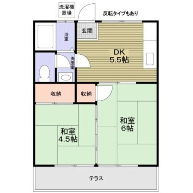 コーポ谷上の間取り