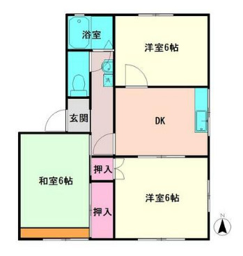 マルベリーハイムⅡの間取り
