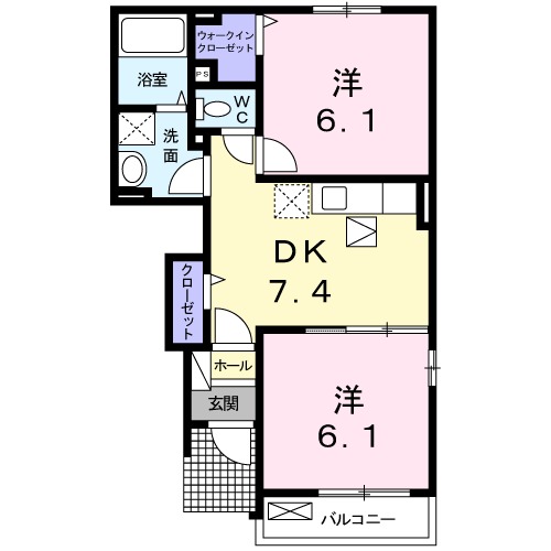 エレガンシアⅡの間取り