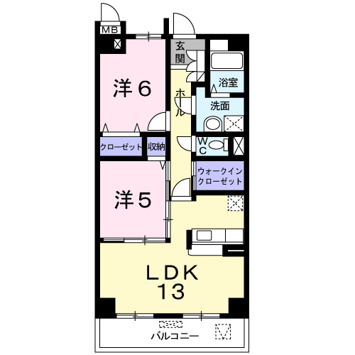 ガーデンヒルズ上ノ山1の間取り
