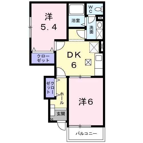 エスポアール・Kの間取り