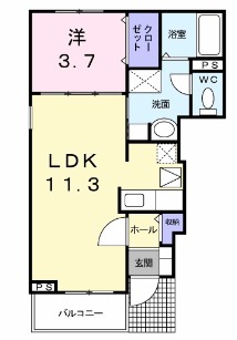 パセーオ Ⅱの間取り