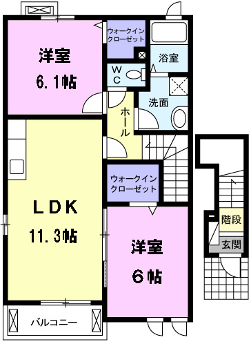 バロン・栗島の間取り
