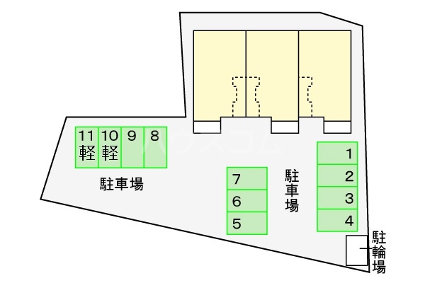 3/11 駐車場