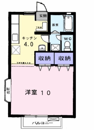 マウントリヴァAの間取り