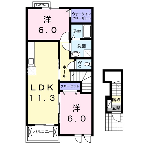 M・スクエアの間取り
