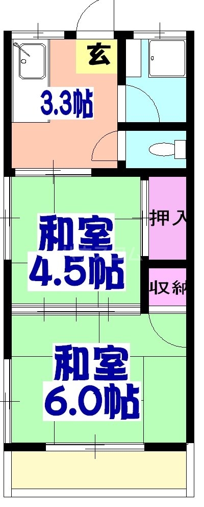 富士見ハイツの間取り