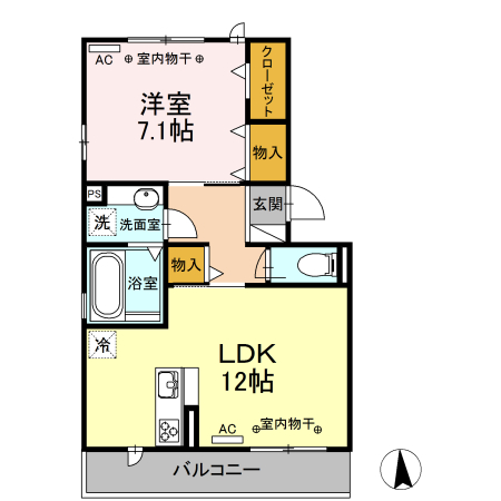 グリーンパーク早出の間取り