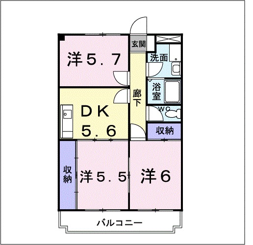 ウエストヒルの間取り